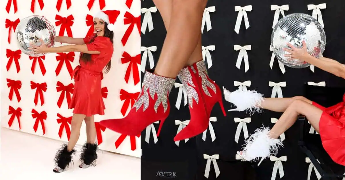 models holding crystall diamond ball, concept of shine bright like a diamond for the holidays