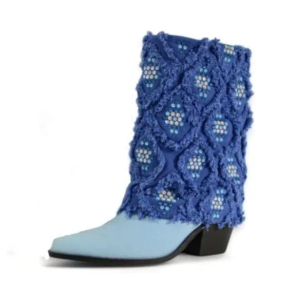Gram Glam Blue Boots