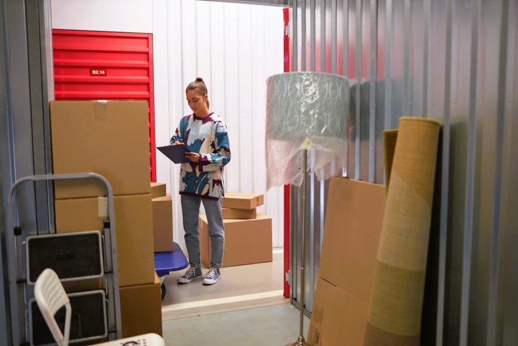 items in a storage unit in Slidell