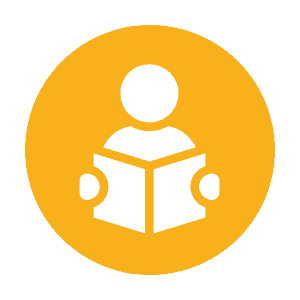 Person reading icon