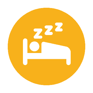 Person sleeping icon