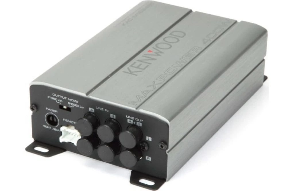 Image of Kenwood KAC-M1824BT amplifier end with caps