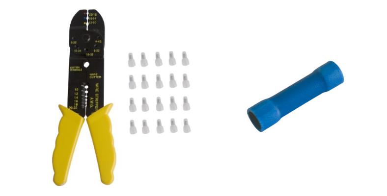 Image showing example crimp tool and crimp connectors