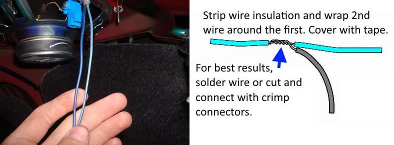 Image showing car speaker wiring tap how to