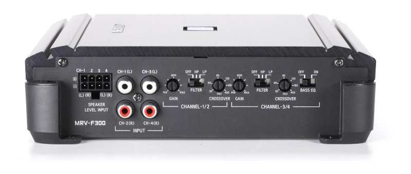 Alpine MRV-F300 4 channel amp end view