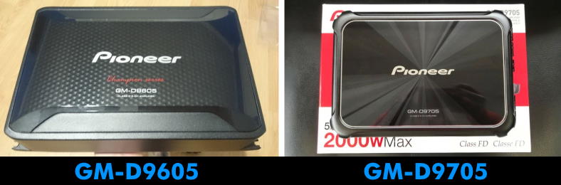 Pioneer GM-D9605 vs GM-D9705 5 channel car amp comparison image
