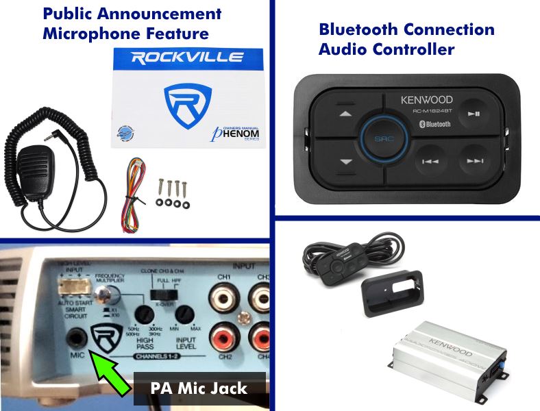 Image with examples of marine amp special features