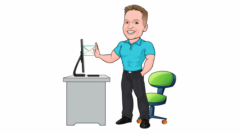 Caricature image of Marty SoundCertified.com Contact page