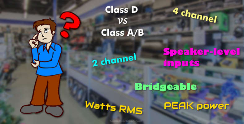 Image showing man thinking about car amp basics