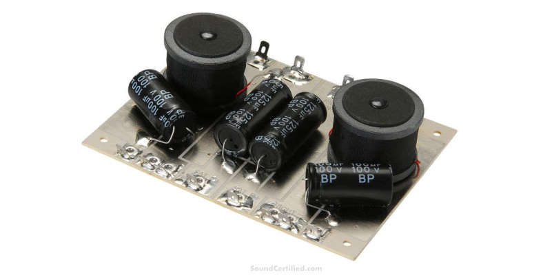 Example of a passive subwoofer low pass crossover
