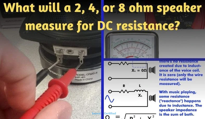 What will a 2 4 8 ohm impedance speaker measure DC resistance featured image