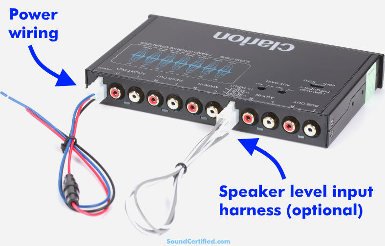 Example equalizer power and signal wiring image