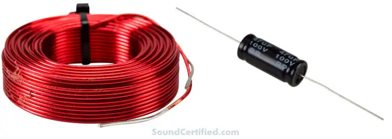 examples of speaker crossover capacitor and inductor