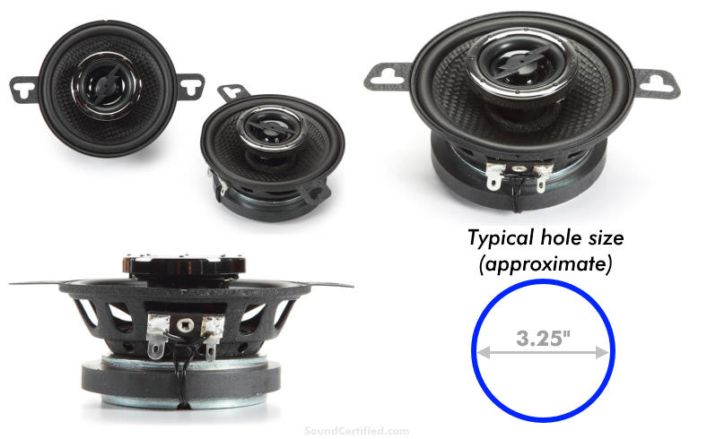 3.5 inch car speaker example and info image