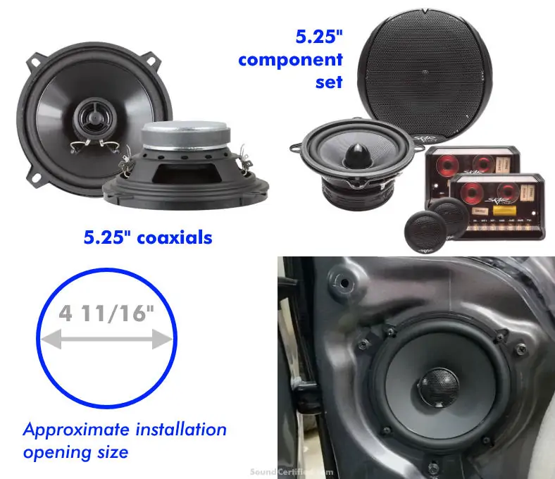 example of 5.25 inch car speakers