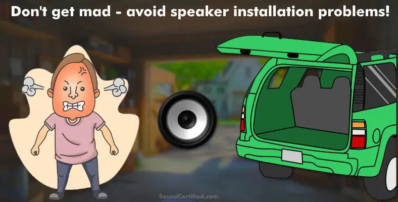 image about avoiding car speaker installation problems