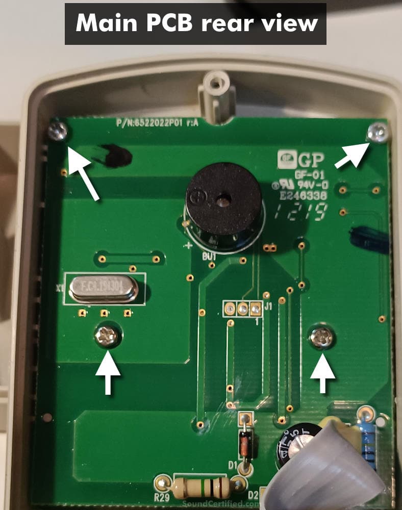 kill a watt meter internal pcb rear view