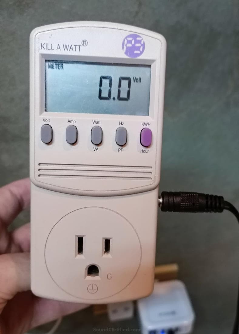 kill a watt modified voltage test