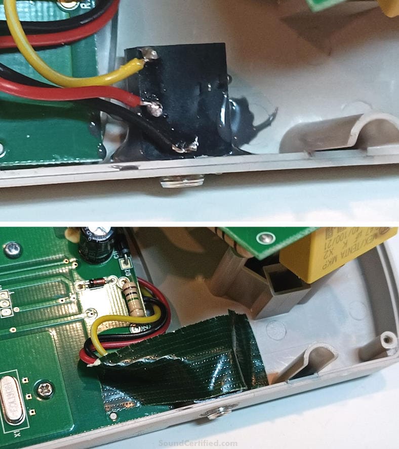 meter finishing the modification example