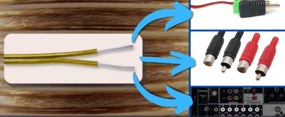 How To Connect Speaker Wire To RCA Plugs, Jacks, And Cables