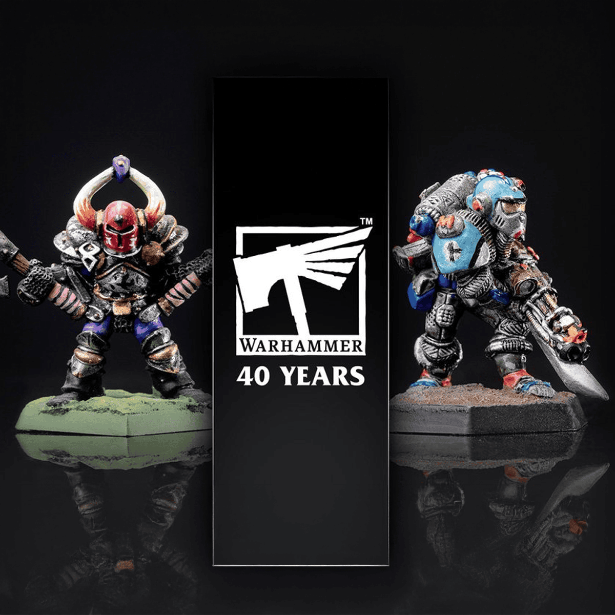 warhammer best figures miniatures from last 40 years pics of first painted space marine and chaos warrior slambo wal hor