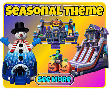 Festive holiday inflatable rentals in Birmingham, AL. Perfect for Christmas, Halloween, and seasonal events!
