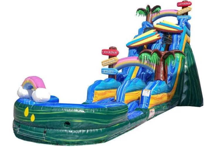 20 FT Beach Trip Single Lane Dry Slide