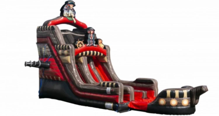 22 FT Black Pearl Dual Lane Dry Slide