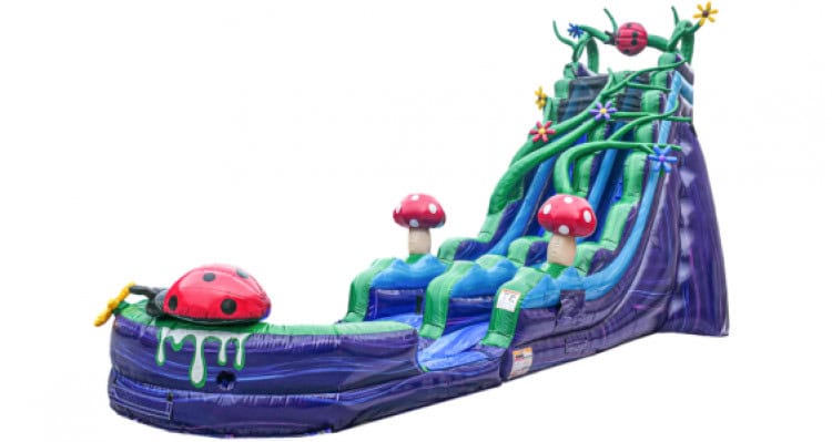 20 FT Enchanted Forest Single Lane Dry Slide