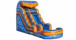 15 FT Fire & Ice Single Lane Slide
