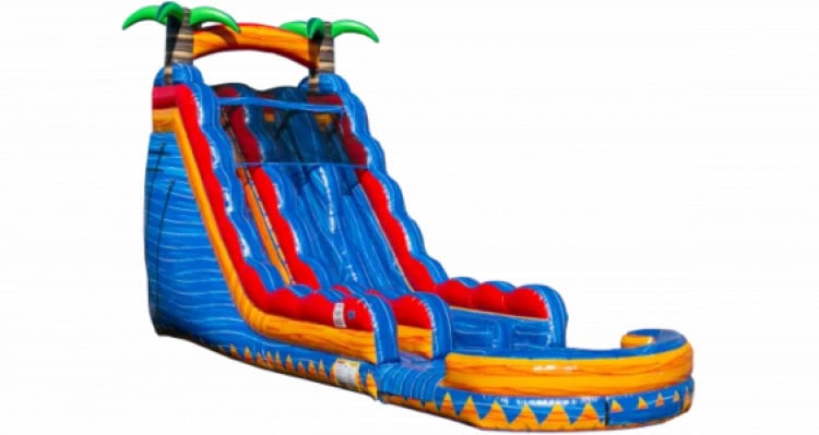 22 FT Tropical Inferno Dual Lane Slide