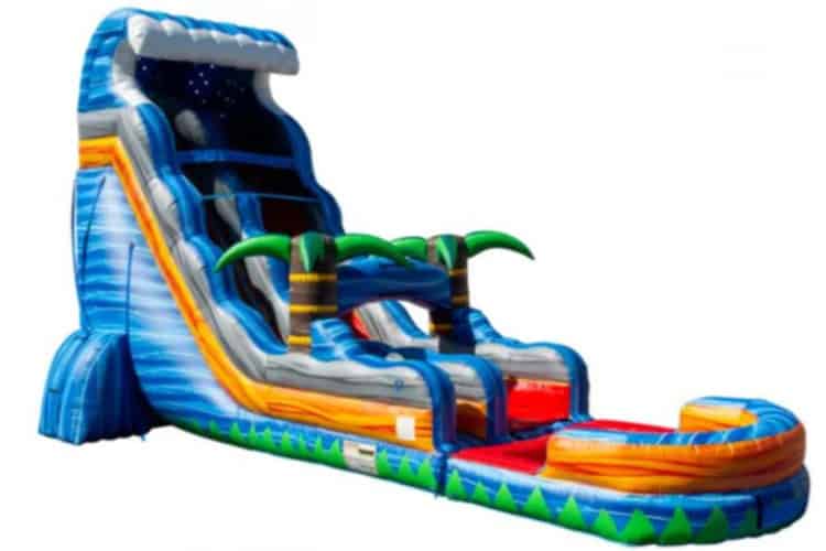 22 FT Tropical Tsunami Single Lane Dry Slide