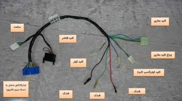 دسته سیم پنل نیسان دیزل معمولی(بدون ABS)