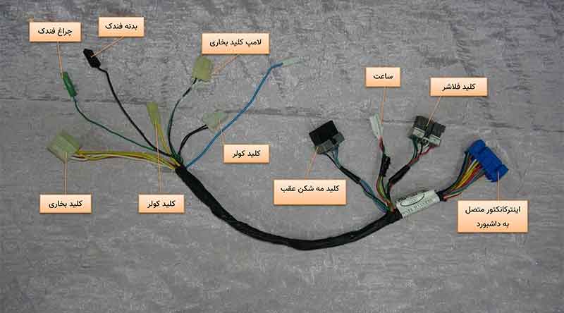 دسته سیم پنل نیسان دیزل_ABS
