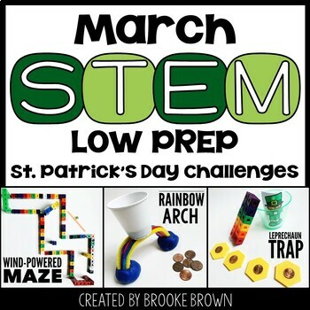 St. Patrick's Day STEM Activities & Challenges, Rainbow Bridge, Leprechaun Trap