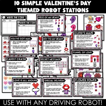 Valentine's Day Robot Activities & Stations - Robotics - Sphero, Dash, Bee-Bot - Image 2