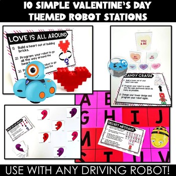 Valentine's Day Robot Activities & Stations - Robotics - Sphero, Dash, Bee-Bot - Image 3