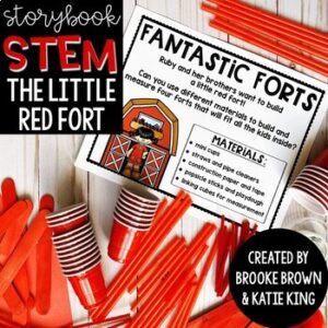 {The Little Red Fort} Storybook STEM, End of the Year May Summer STEM Activities