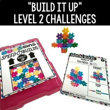 STEM Bins® Hashtag Blocks Speed Builds: SET 1 - STEM Activities - Fast Finishers - Image 4