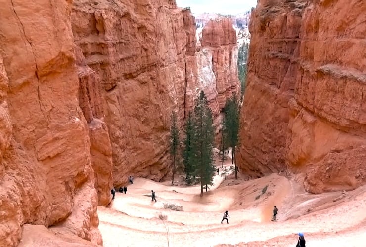 Navajo Loop Trail switchbacks