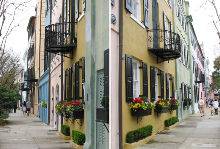 Charleston South Carolina Rainbow Row