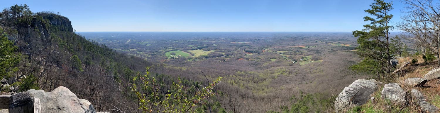 Pilot Mountain Unnamed Overlook View