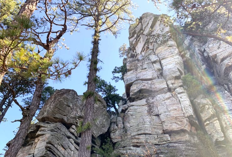 Pilot Mountain High Rock Faces
