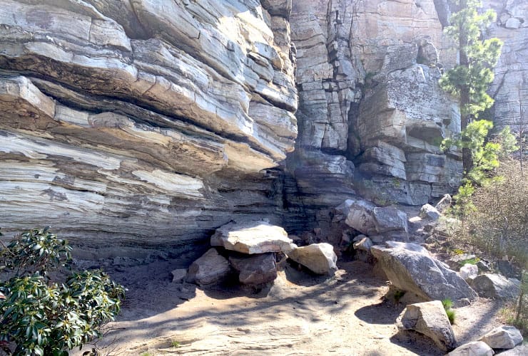 Pilot Mountain Rock Overhang