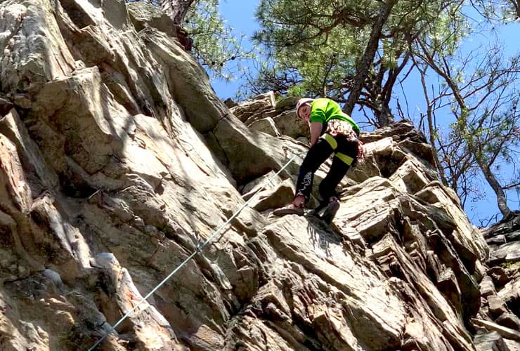 Mountain Climber Descent
