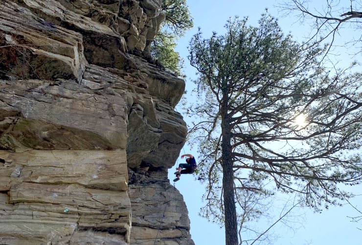 Pilot Mountain Ledge Spring Trail Climber