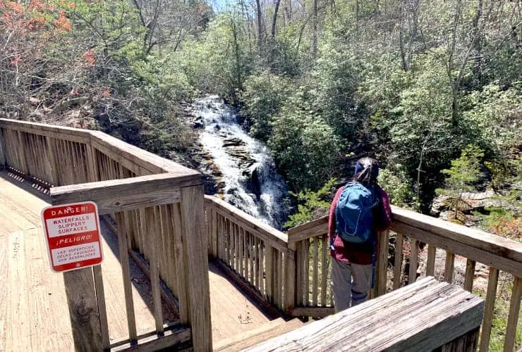 Hanging Rock State Park Upper Cascades Falls Platform