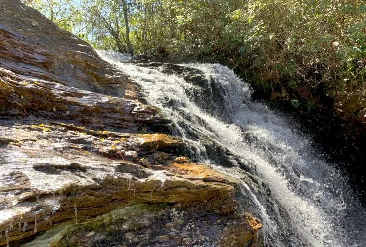 Hanging Rock State Park Upper Cascade Falls Closeup