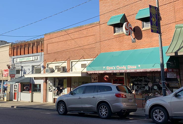 Mayberry Section of Downtown Mount Airy, NC