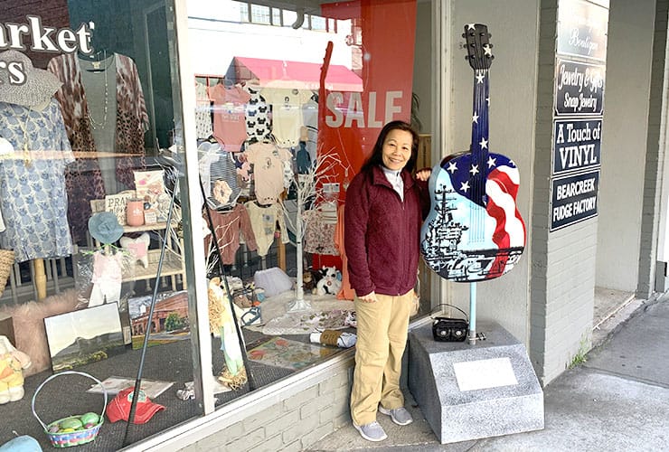 Mayberry Market Painted Guitar